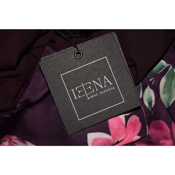 IEENA FOR MAC DUGGAL $378 Floral‎ Printed Mini Sheath Dress Small *Flawed* - Picture 4 of 9